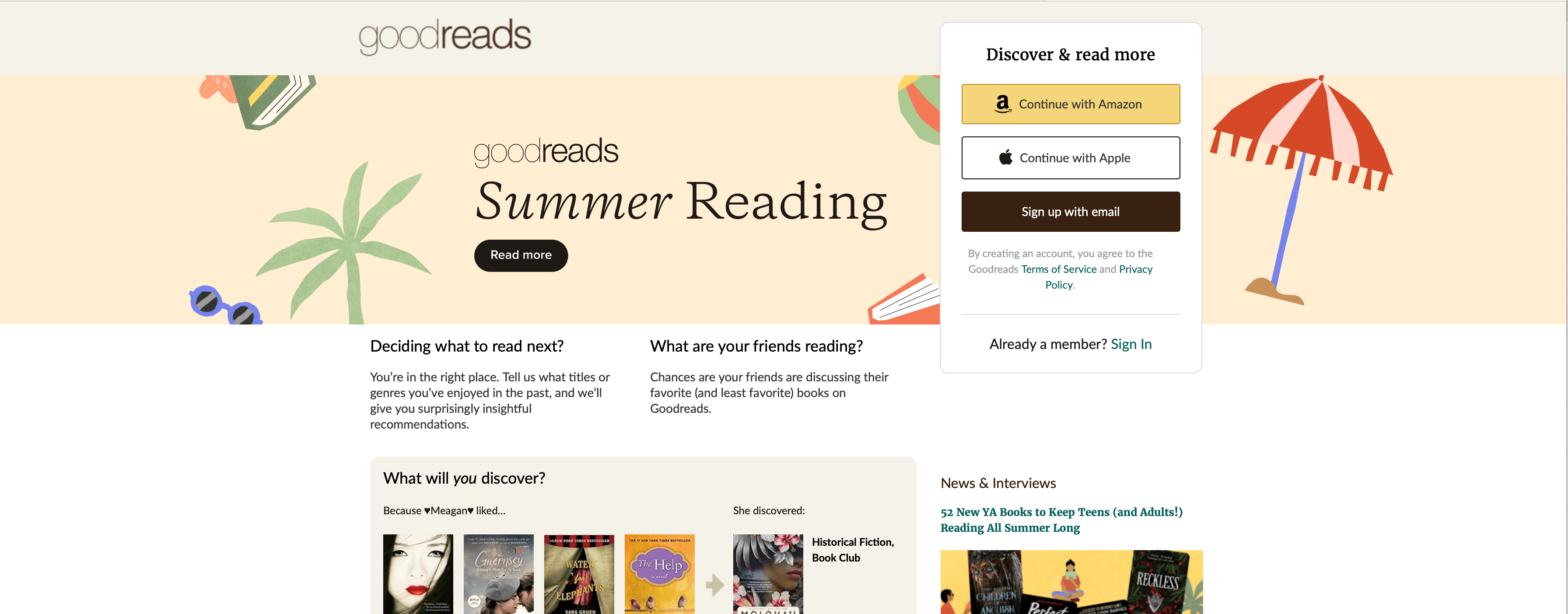 Complex website navigation