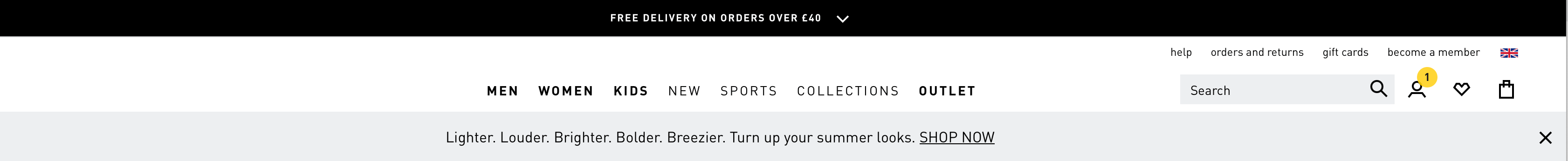 Complicated navigation and categories