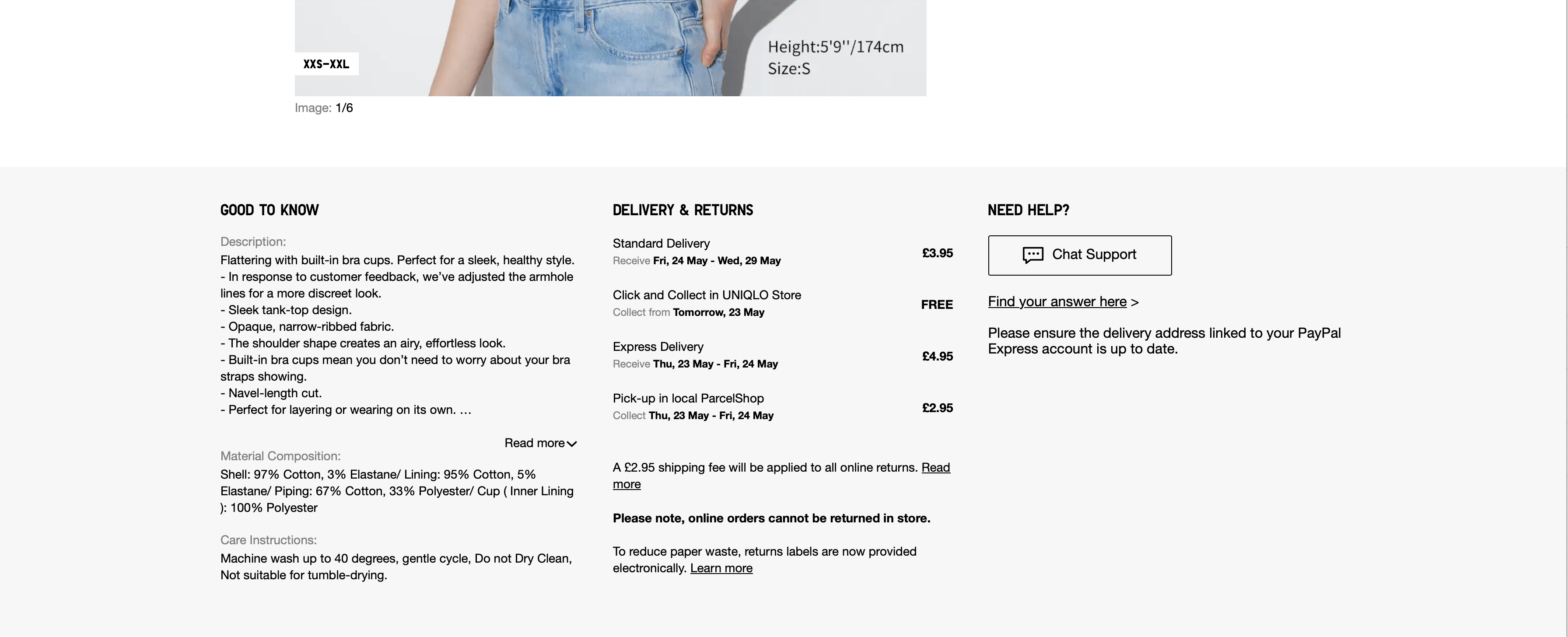 Lack of product descriptions