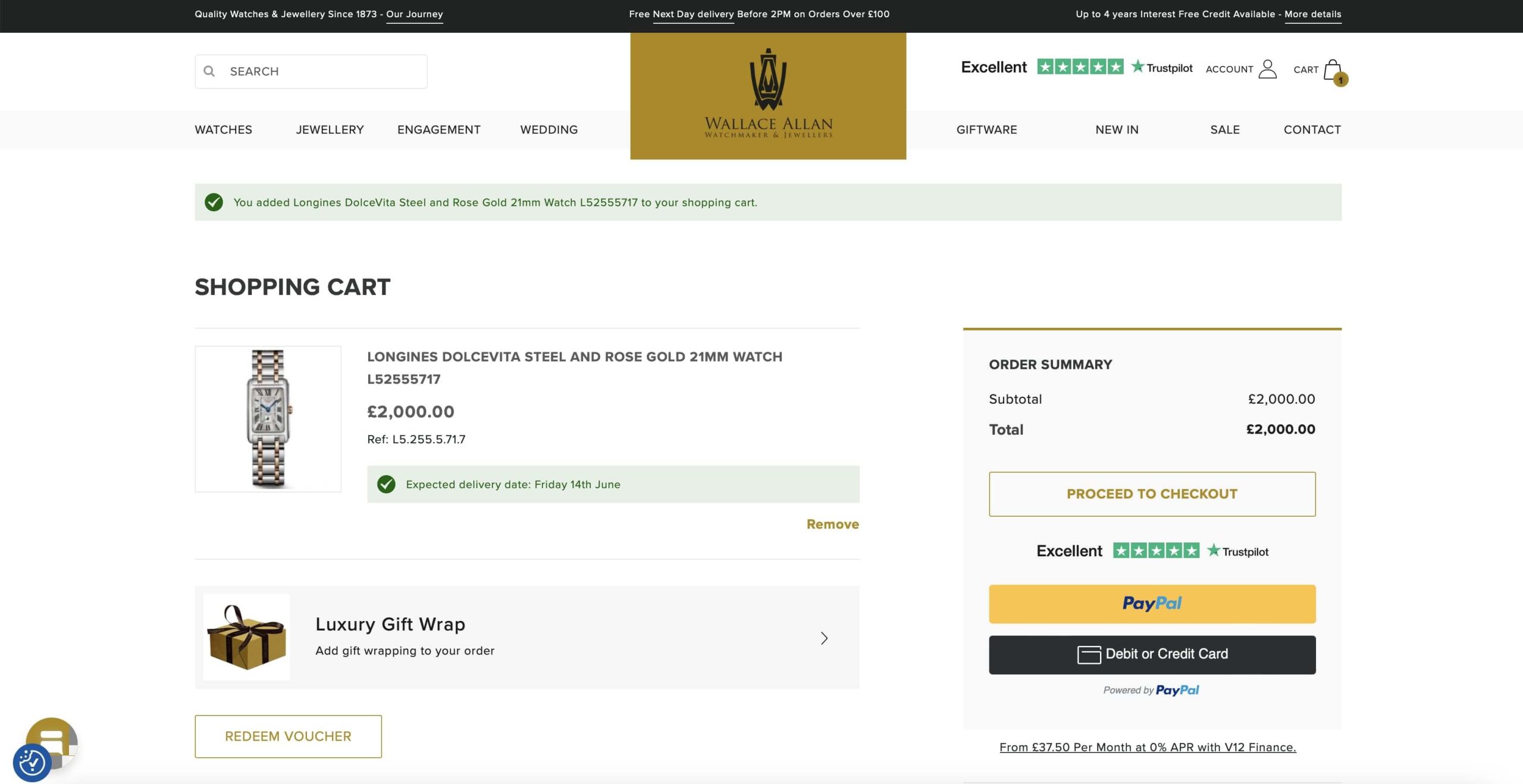 Wallace Allan Cart Example