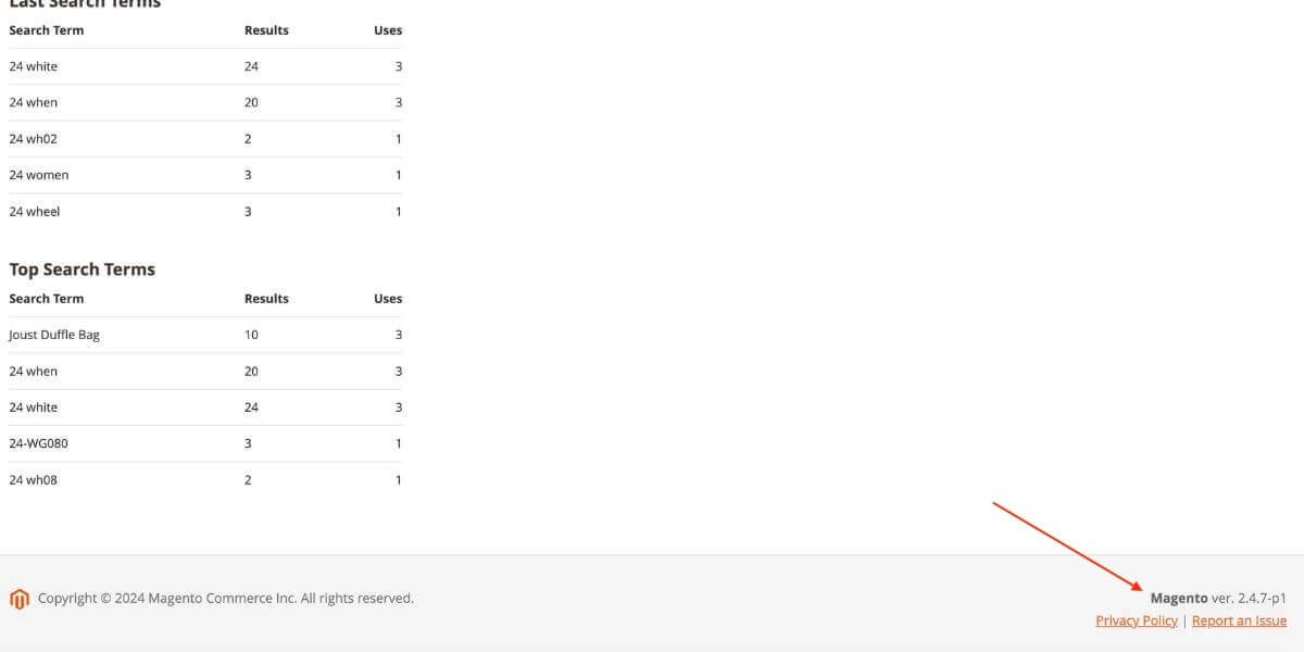 latest version of magento