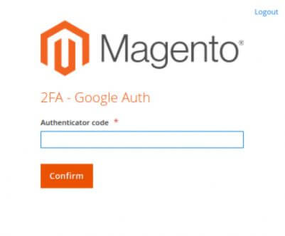 magento admin login using google authenticator