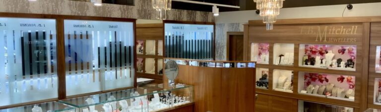 Inside TB Mitchell jewellery store